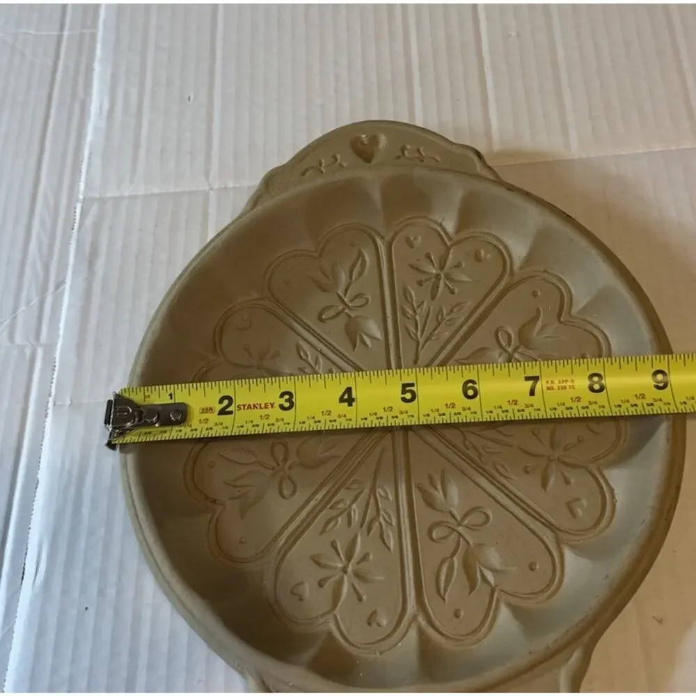 Vintage 2003 Brown Bag Art Shortbread Cookie Mold Hill Design Flowers